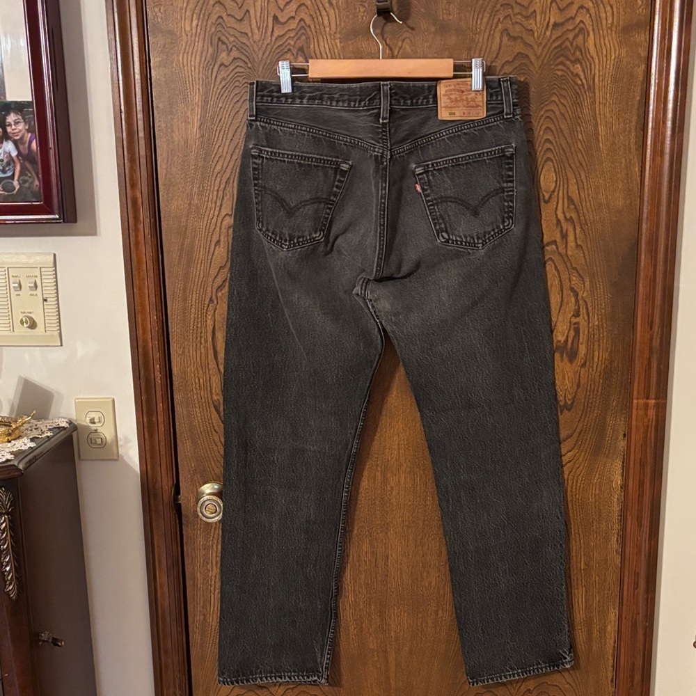 Levi's Charcoal Straight Leg Jeans